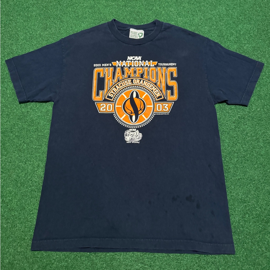Ncaa Tournament Champions Syracuse Orangemen Basketball Y2k 2003 Large T Shirt